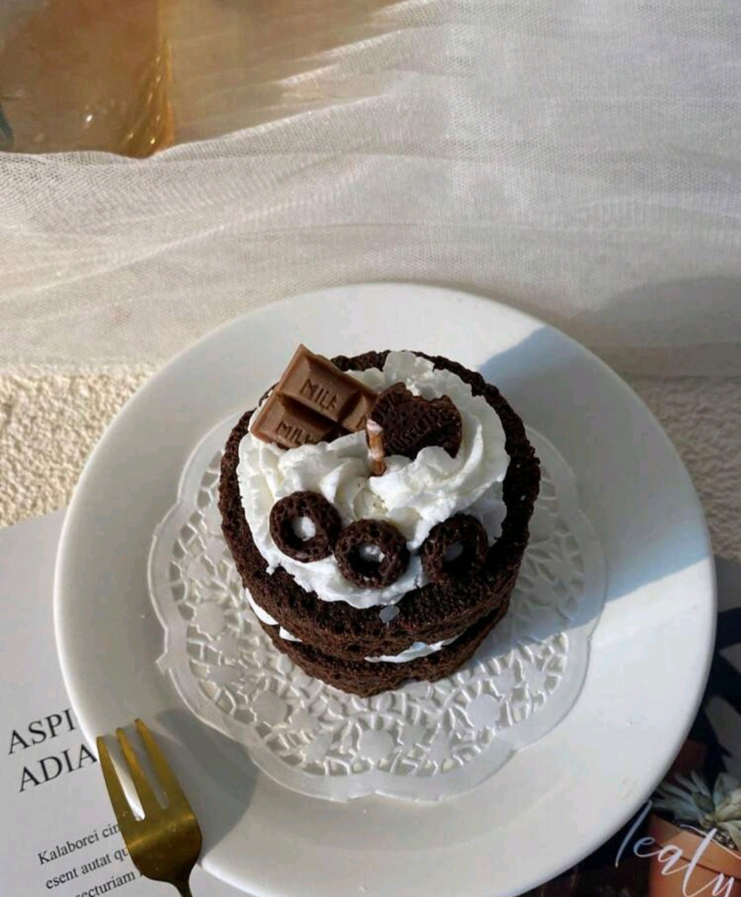 1pc Chocolate Cake Candle