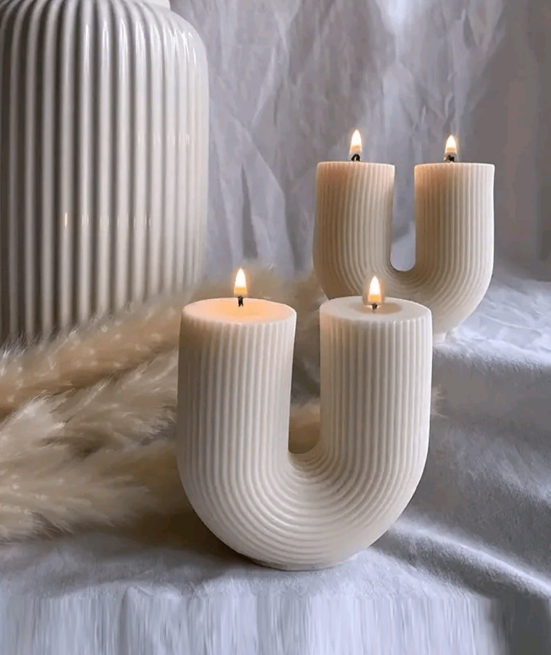 Foral Scented U-shape Candles