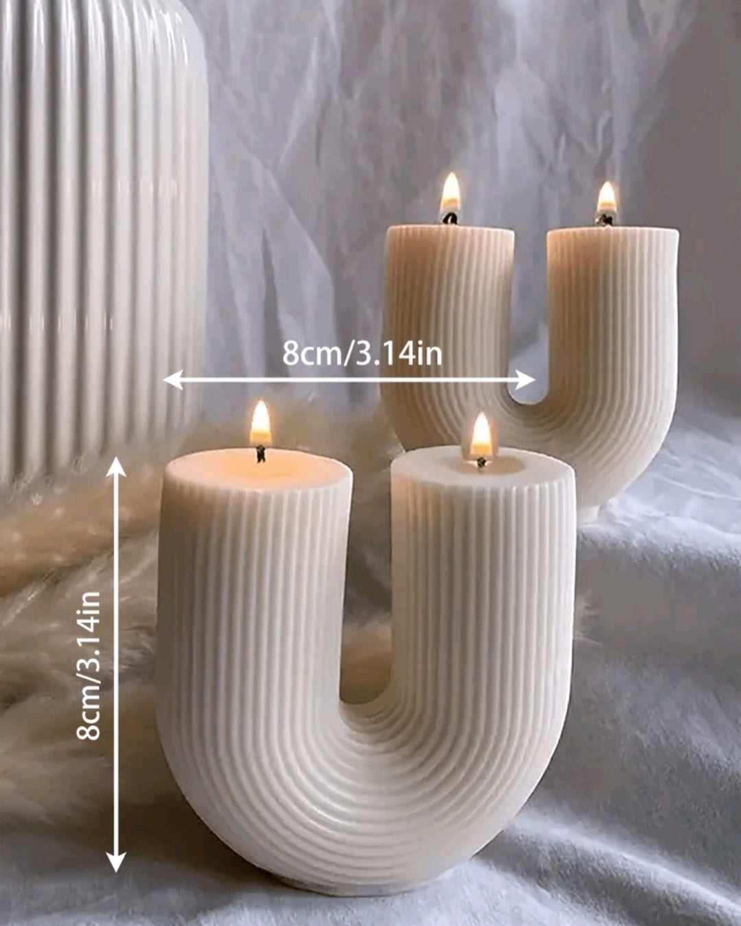 Foral Scented U-shape Candles