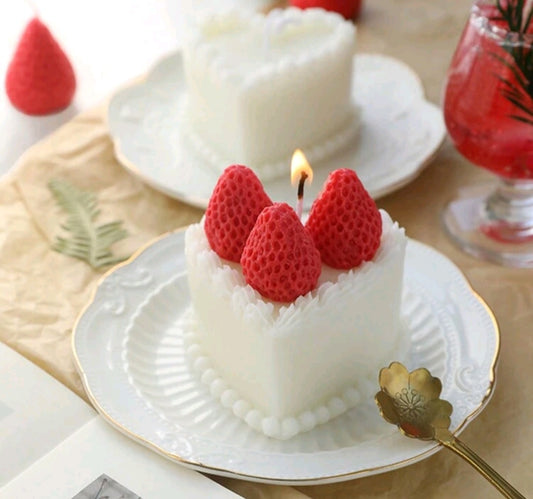 Heart Shape Cake Candle