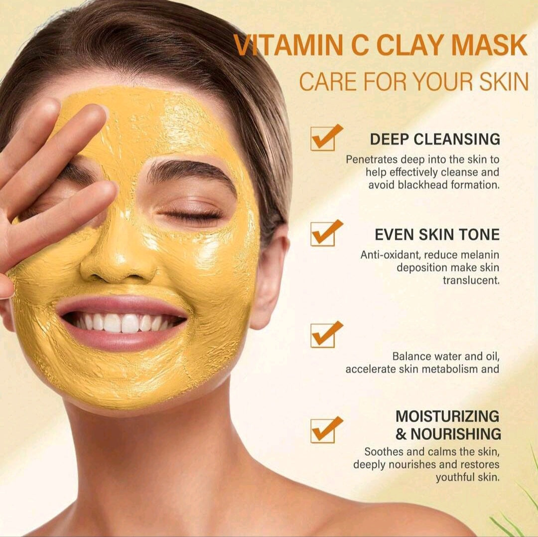 Vitamin C & Turmeric Clay Face Mask